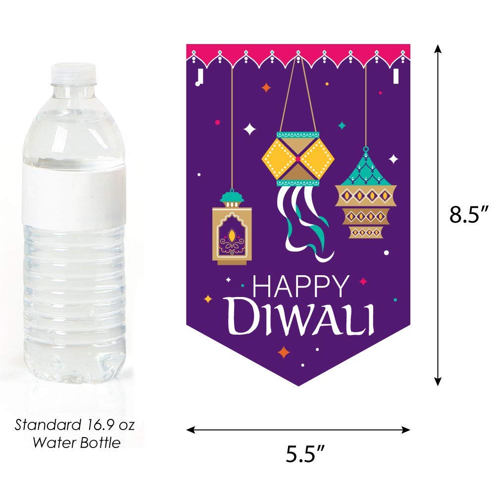 Happy Diwali Party Bunting Banner - Festival of Lights Decorations for Home & Office - Diwali Party Supplies for Indian Festival Celebration - Perfect for Wall Decor, Party Backdrop & Holiday Festivities