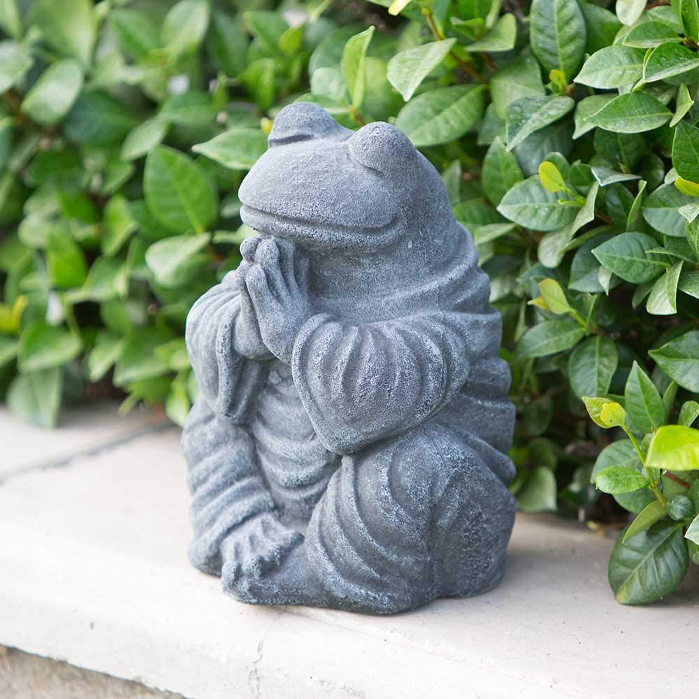Meditating Frog Garden Statue - Outdoor Zen Decor for Relaxing Spaces