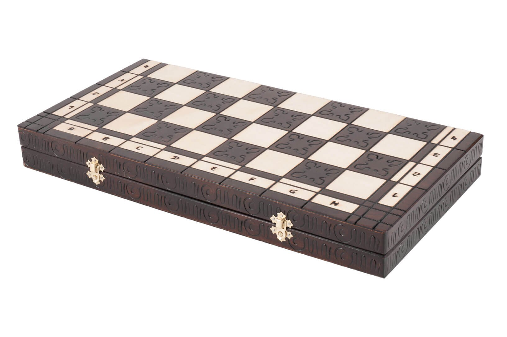 Premium Norwegian Travel Chess Set & Board - Portable Folding Wooden Chess Game for Adults & Kids - Perfect for Camping, Travel, and Outdoor Adventures