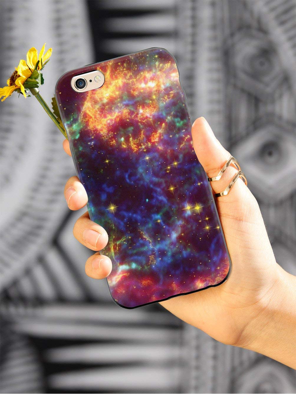 **Inspired Cases - Premium 3D Textured Protective Phone Case Compatible with iPhone 8 - Carina Star Constellation Design - Durable & Stylish Cover for Everyday Use & Space-Themed Enthusiasts**