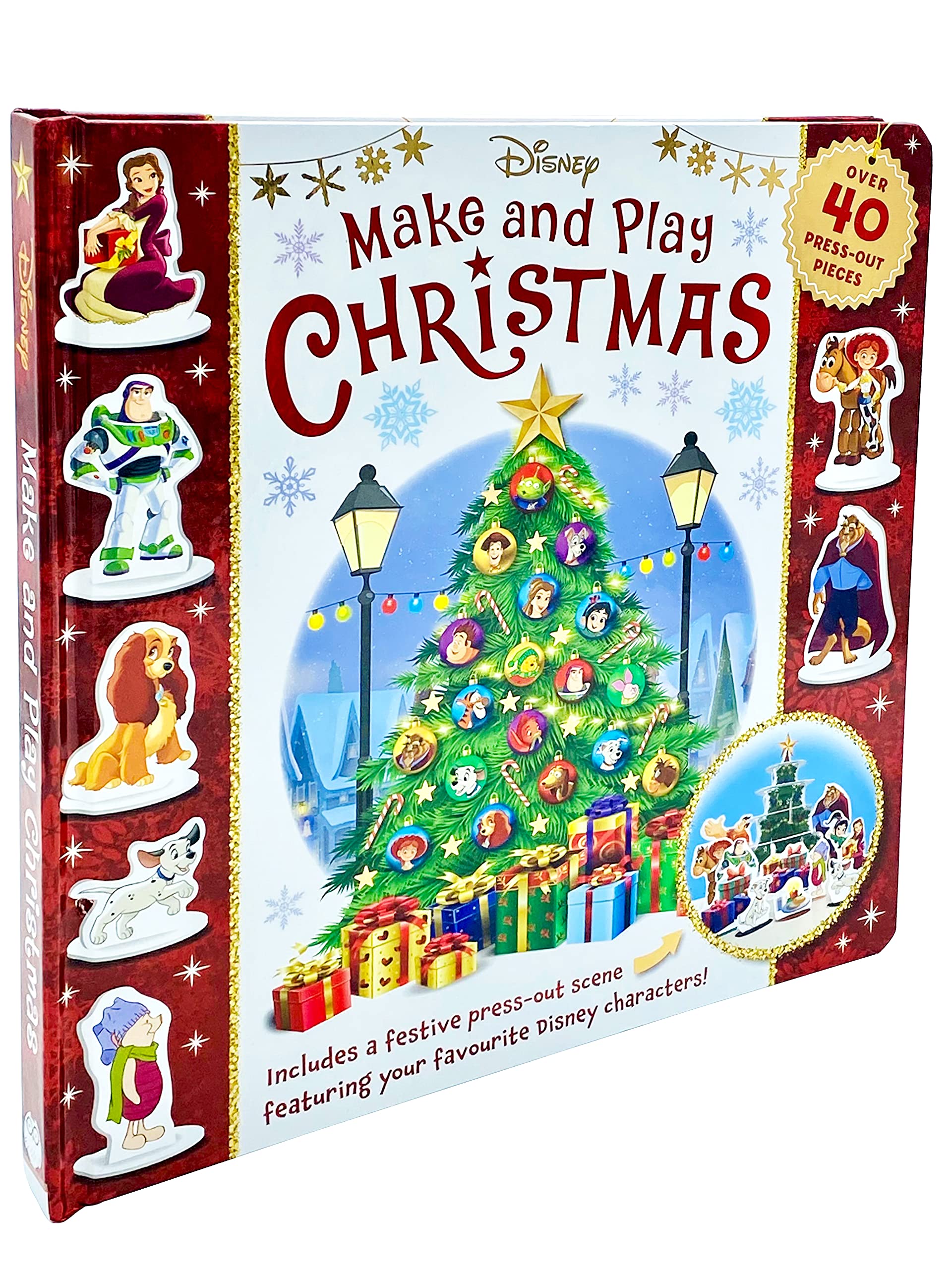 Disney Make & Play Christmas Craft Kit for Kids - DIY Holiday Ornaments & Decorations - Fun Family Activity for Christmas Tree Decorating & Festive Home Decor