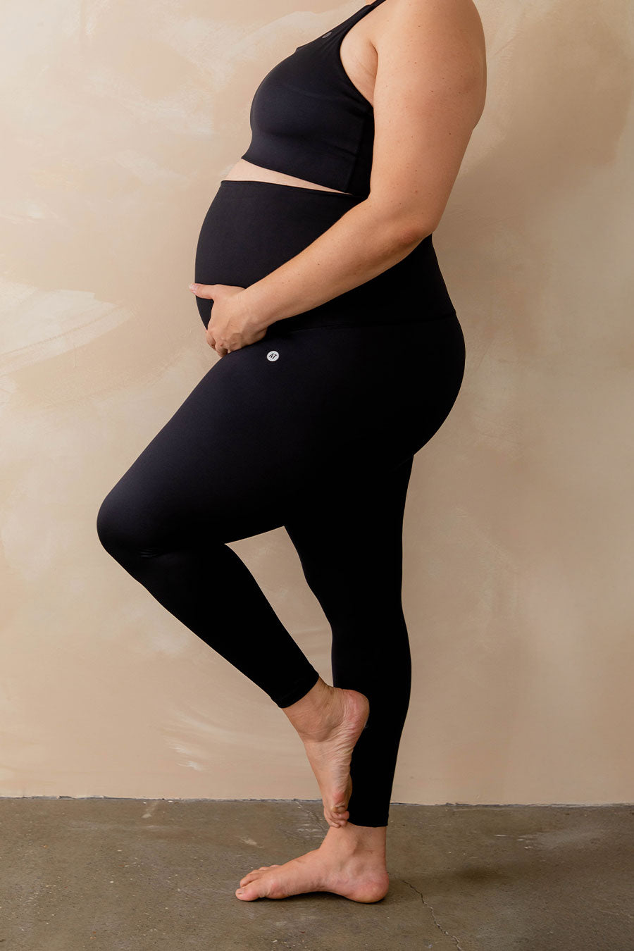 Best Maternity Support Leggings for Pregnancy - Black - Comfortable & Stretchy for Yoga, Workouts & Everyday Wear
