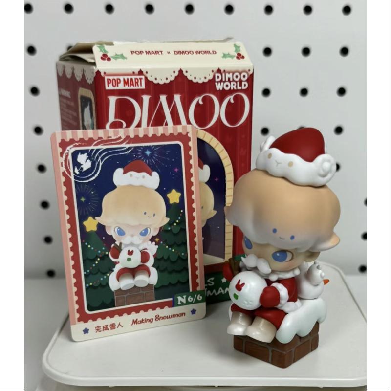 DIMOO Letters from Snowman Series - Making Snowman Collectible Toy Figure for Christmas Decorations & Holiday Gift Giving