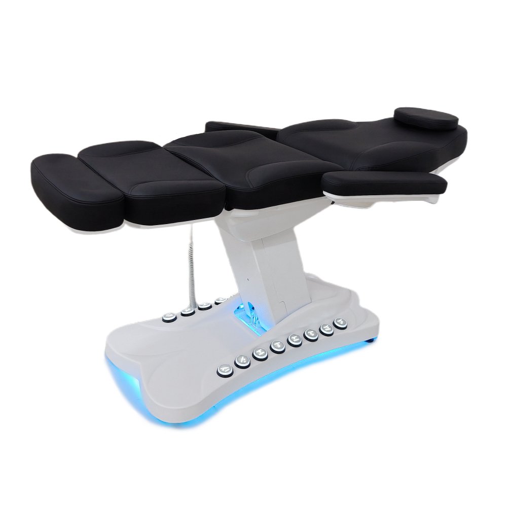 Greenlife Graceful 4 Motor Electric Facial Bed with Silicone Leather - Professional Beauty & Eyelash Extension Chair for Medi Spa & Salon - Perfect for Facial Treatments, Massage Therapy, and Cosmetic Procedures