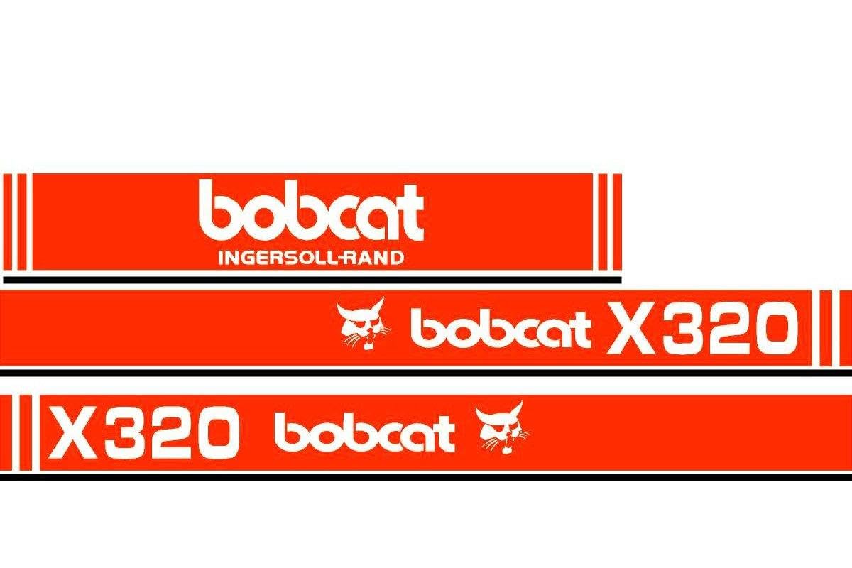 RAParts X320 Decal Sticker Set for Bobcat Excavator & Ingersoll-Rand Equipment - Full Machine Graphics Kit for Construction, Farming & Heavy Machinery Maintenance