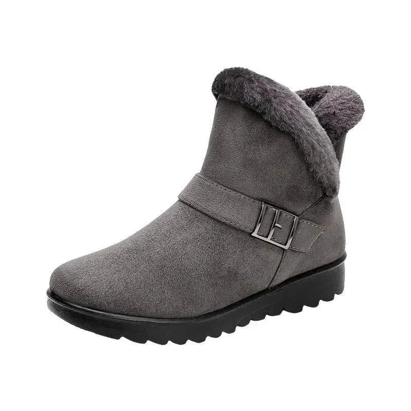 Women's Warm Plush Snow Boots - Waterproof Winter Boots for Women - Cozy Slip-Resistant Snow Shoes for Cold Weather, Hiking & Outdoor Activities