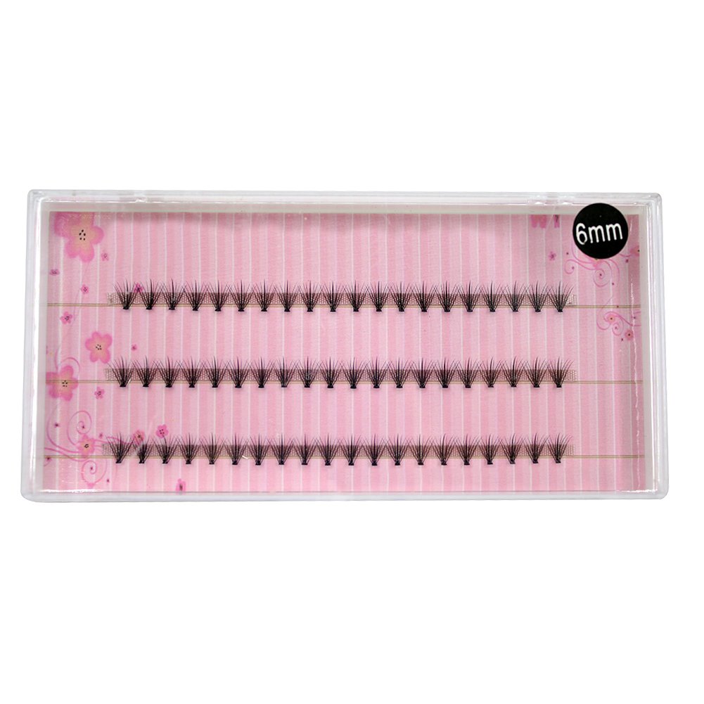 Baost 60 Clusters Handmade Grafting False Eyelashes - Knot-Free Natural Long Individual Fake Eyelashes for Makeup | 6mm Rapid Cluster Eyelash Extensions | Perfect for Daily Wear, Special Occasions & Professional Makeup Artists