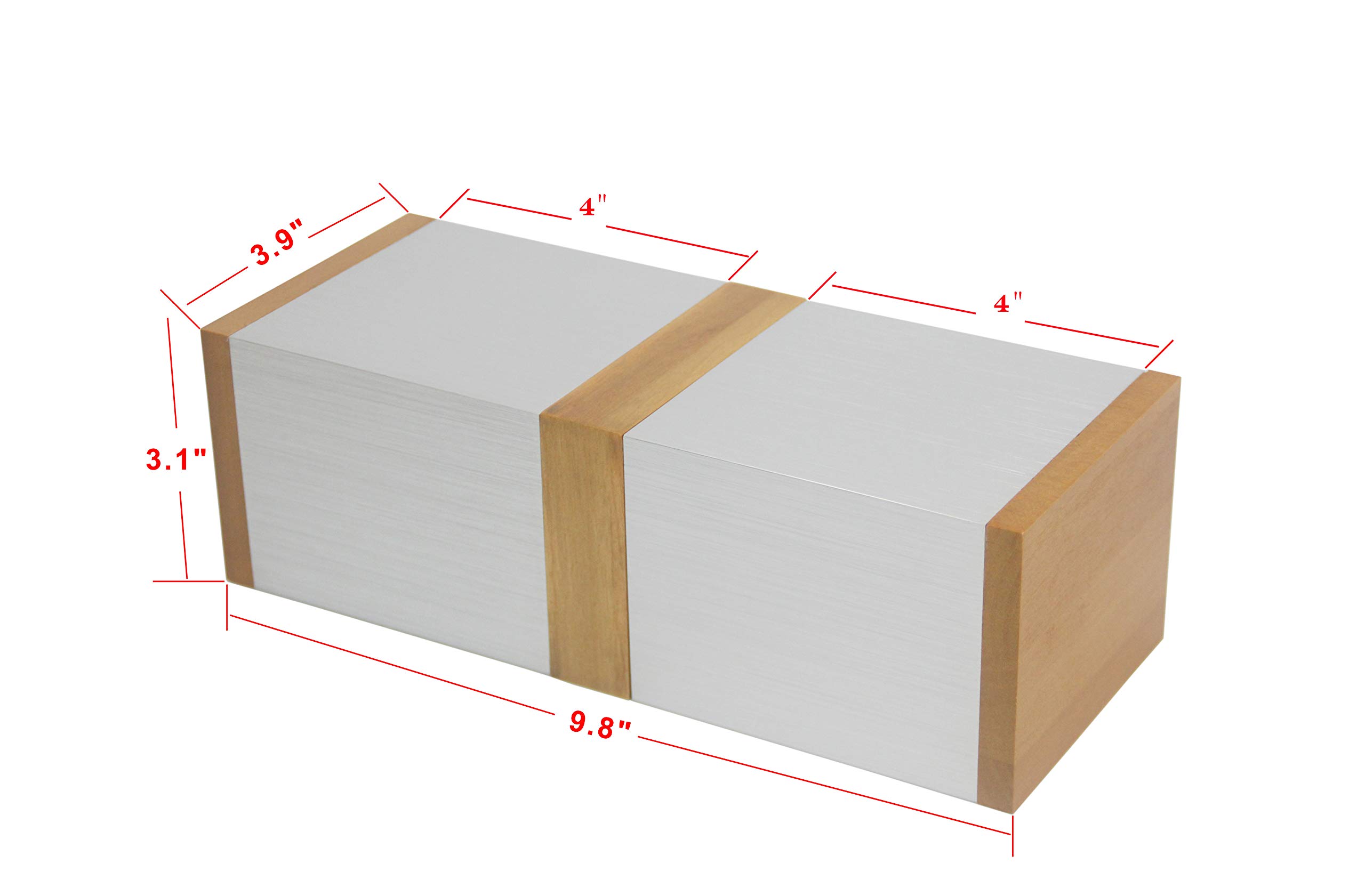 FixtureDisplays® Wood & Aluminum Riser Stand - 4+4-2D Glorifier Centerpiece Display for Flower Vases, Plinth Blocks & Pedestals - Perfect for Wedding Decor, Home Centerpieces & Retail Displays