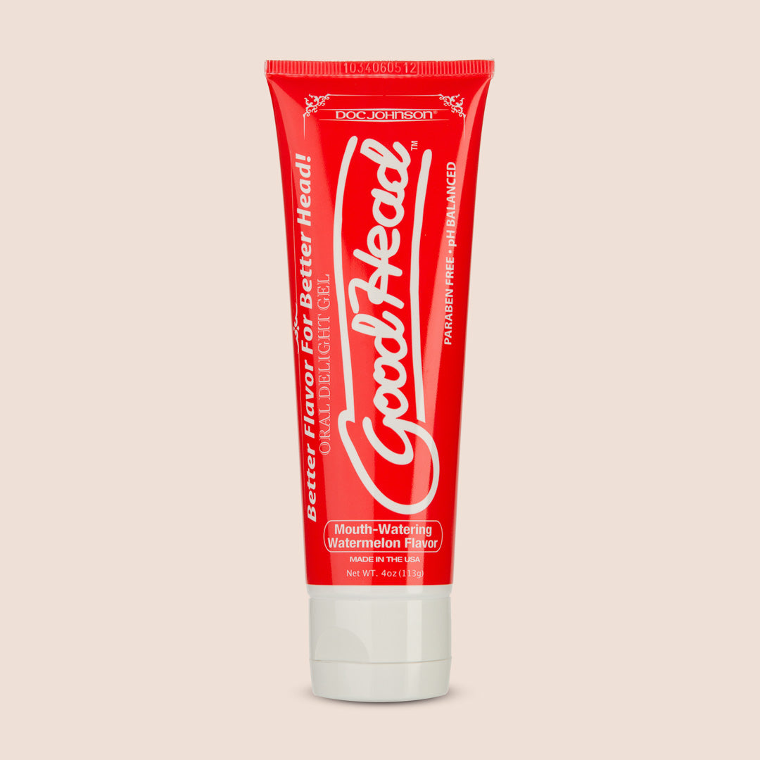 Good Head Oral Gel - 4 Oz Watermelon Flavored Personal Lubricant for Enhanced Intimacy & Sensual Massage