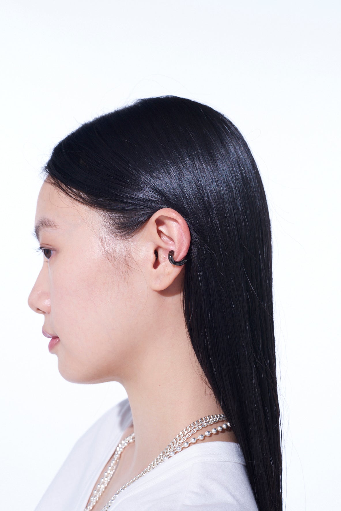 Vintage Brass Curved Chain Ear Cuff - Boho Chic Ear Cuff Jewelry for Women - Perfect for Parties, Weddings & Everyday Wear