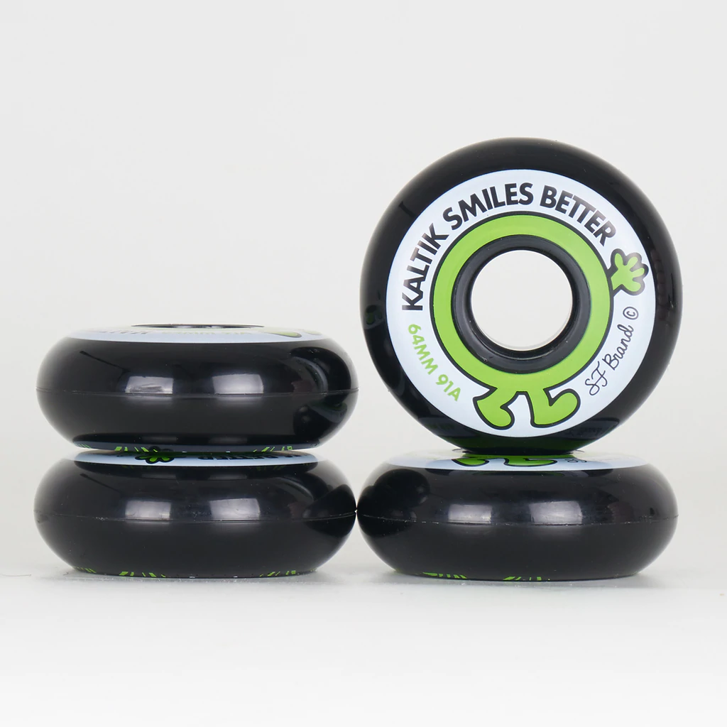 Kaltik x S.F Wheel 64mm Skateboard Wheels - High Performance Longboard Wheels for Cruising & Downhill - Perfect for Street Skating & Park Riding