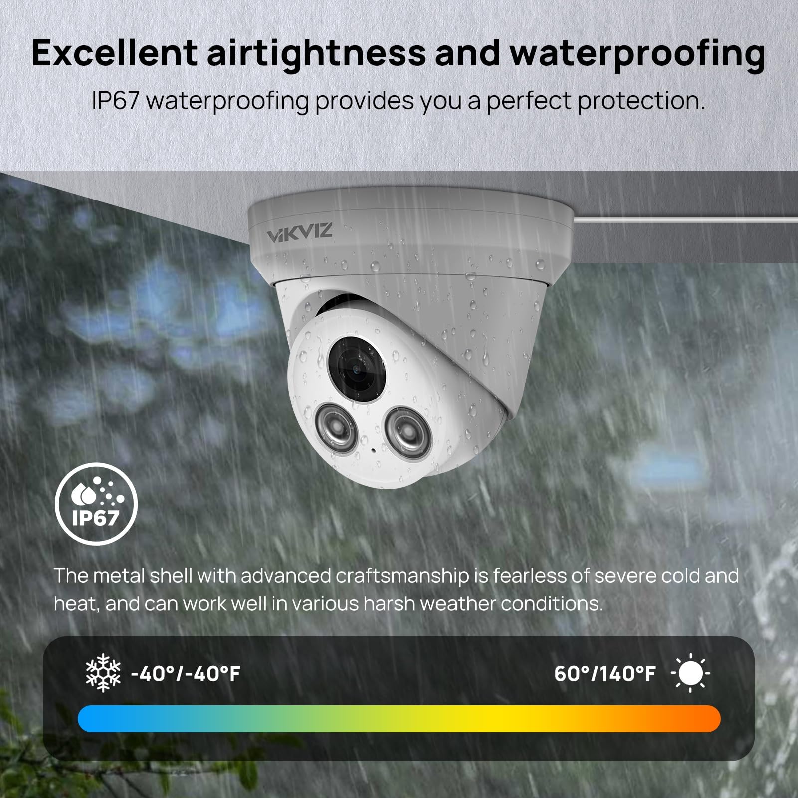 Hikvision 8MP PoE IP Security Camera Outdoor - 4K Ultra HD, Built-in Microphone, 2.8mm Lens, Smart Human/Vehicle Detection, 98ft IR Night Vision, H.265+, IP67 Weatherproof - Ideal for Home Security, Business Surveillance & Outdoor Monitoring