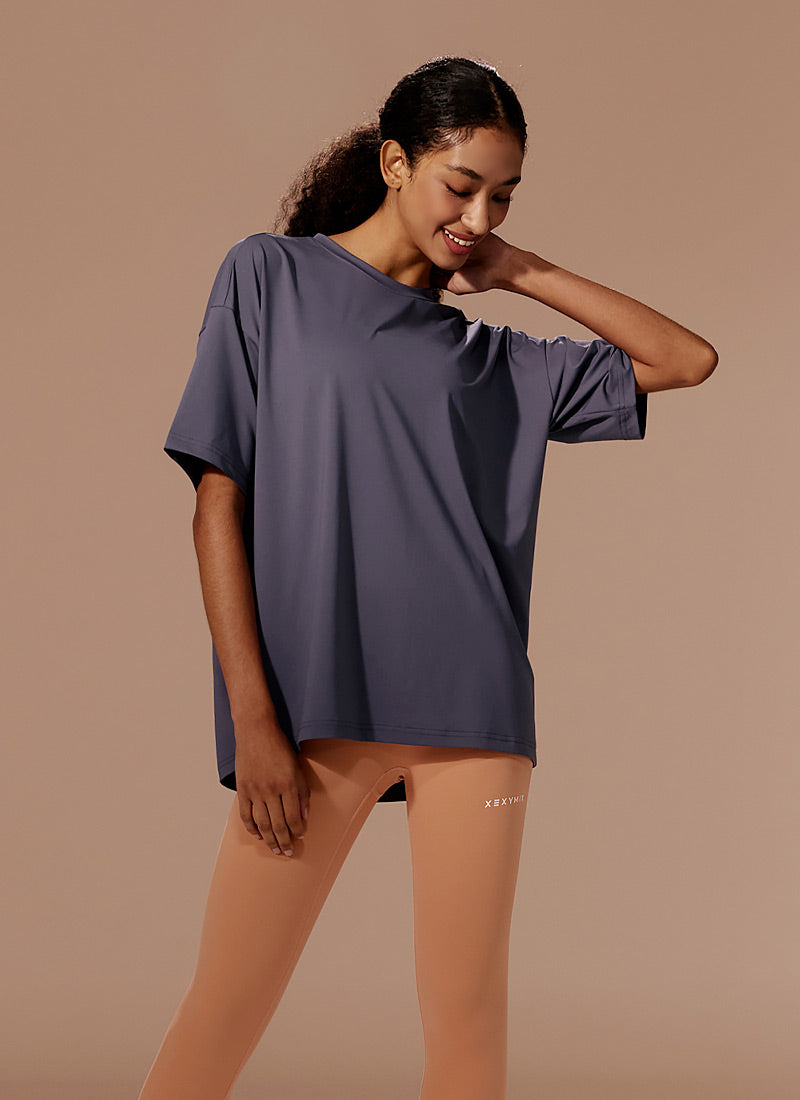 Stylish Ice Feather Over Fit T-Shirt for Men & Women - Comfortable Casual Wear for Everyday Outfits, Gym, and Street Fashion
