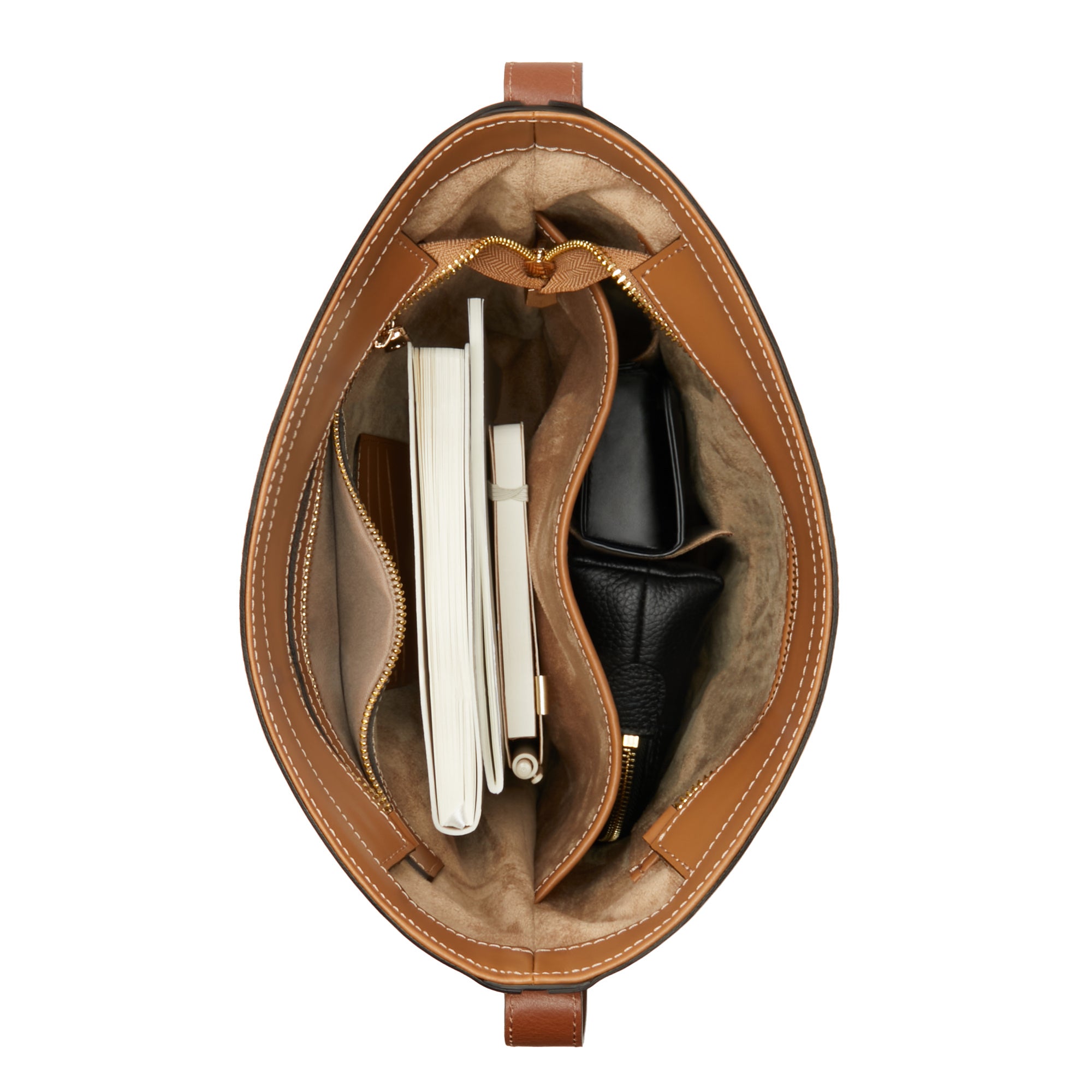 Honoré Lora Genuine Calfskin Leather Shoulder Bag with Laptop Pocket - Stylish Work & Travel Tote for Women Professionals