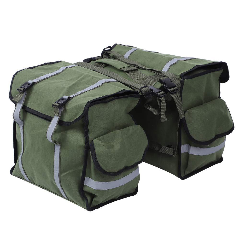**Alvinlite Waterproof Bike Saddle Bag with Reflective Strip – Under Seat Waxed Bicycle Storage for Mountain & Road Bikes – Ideal for Commuting, Cycling Trips & Outdoor Adventures**