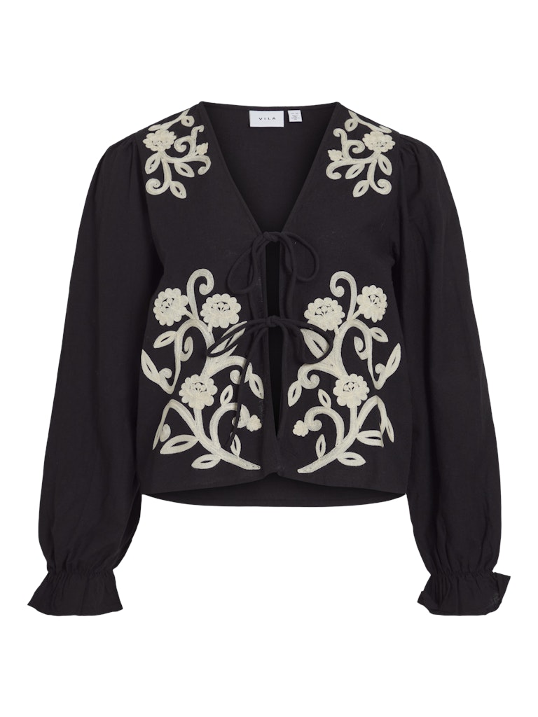 Pauline Women's Casual Top - Black Beauty/Birch Color - Perfect for Office Wear, Date Night & Everyday Outfits