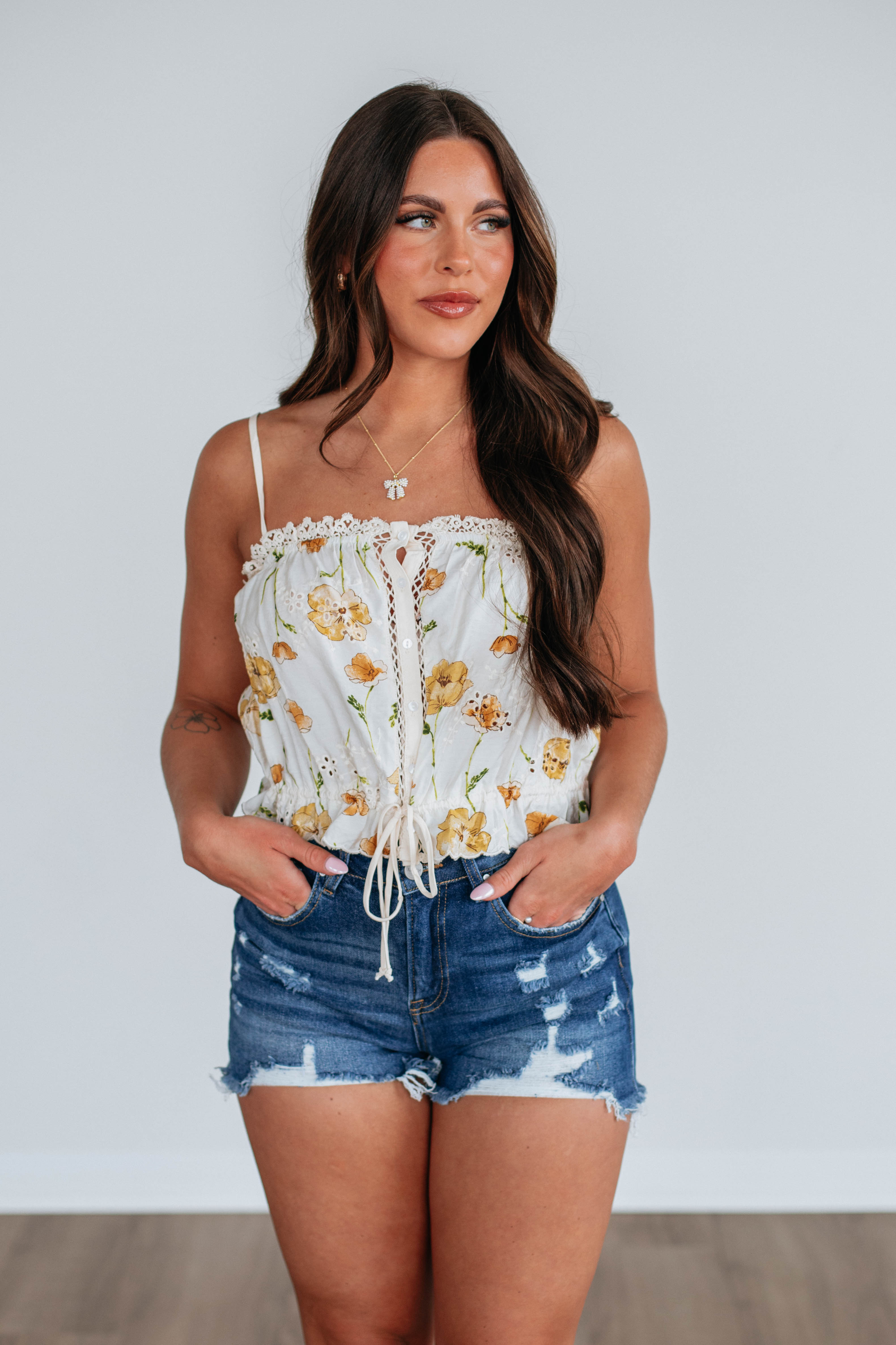 Floral Print Tank Top for Women - Chapel Design Summer Blouse | Perfect for Beach, Vacation & Casual Outfits