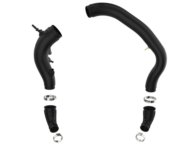 aFe 15-16 Ford F150 V6 3.5L Turbo Inlet Pipes - High Performance Air Intake System (Black) - Upgrade for Better Engine Airflow & Horsepower Boost - Perfect for Off-Roading & Towing