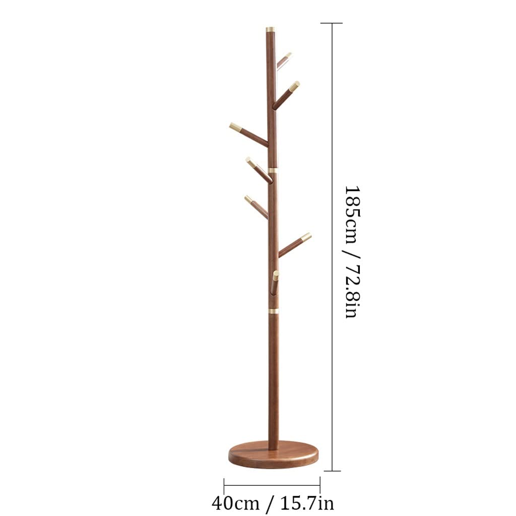 Stylish Wooden Tree-Shaped Coat Rack - Floor Standing Multifunctional Hanger for Jackets, Bags & Hats | Perfect for Bedroom, Living Room & Hallway Organization | Durable Wooden Coat Stand with Artistic Design