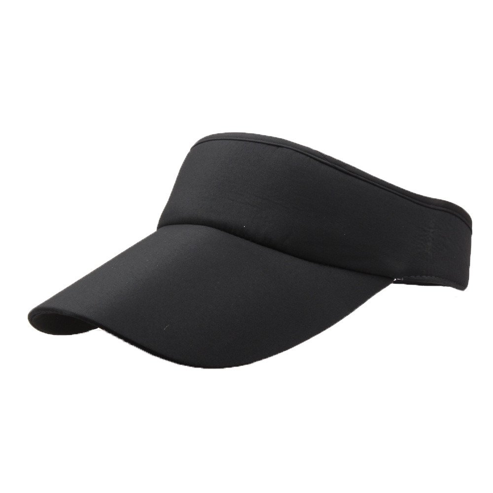 Black Women's Baseball Cap - Sport Visor Classic Adjustable Hat for Men & Women - Sun Protection Headband for Outdoor Sports, Running, Hiking (One Size, Color C)