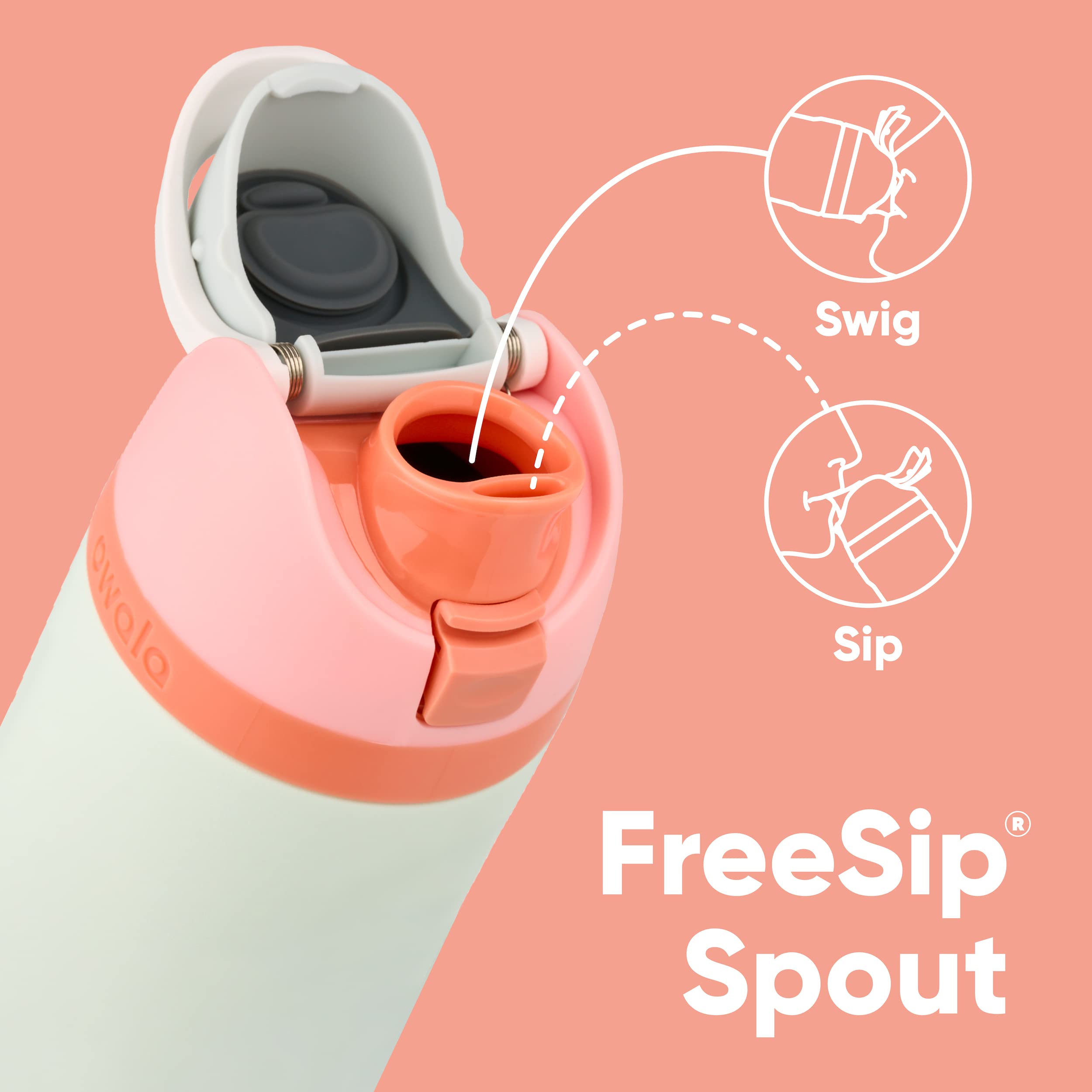 Owala FreeSip 40oz Stainless Steel Water Bottle with Straw - BPA-Free for Sports, Gym & Travel