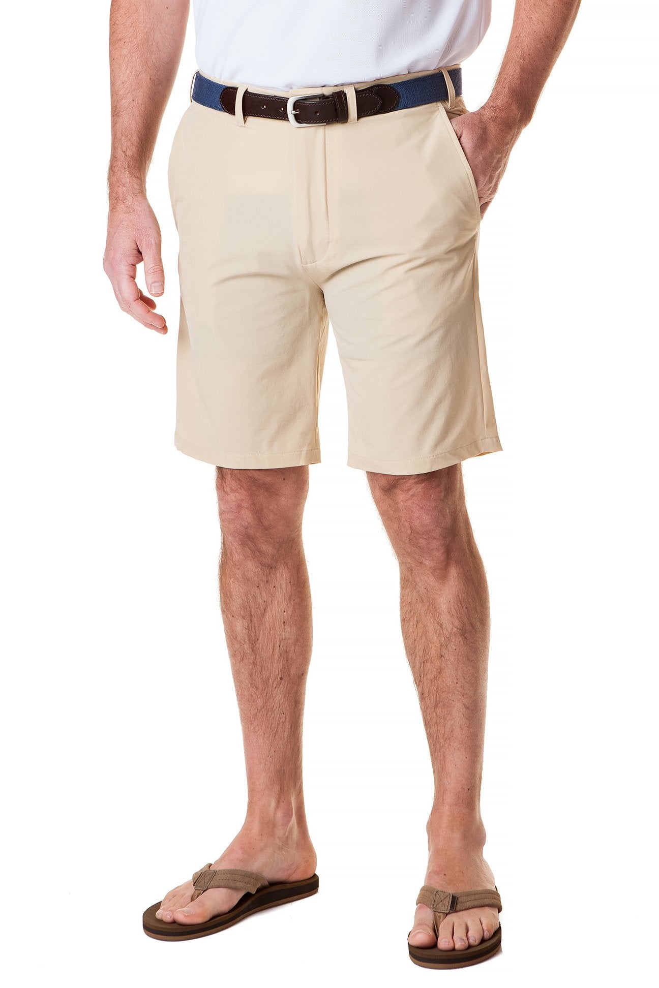 ACKformance Men's Casual Shorts - Khaki Color for Outdoor, Travel & Summer Comfort