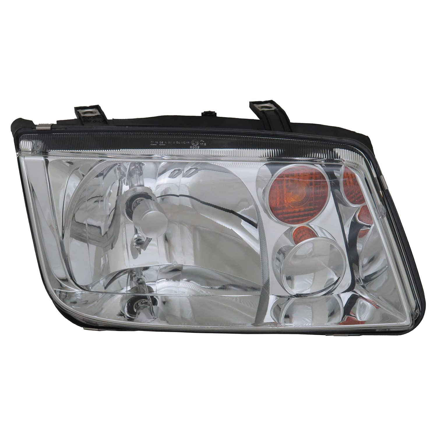 TYC 20-5653-70 Volkswagen Jetta Passenger Side Headlight Assembly Replacement - Compatible with Jetta Models 2011-2018 - Left Driver Side Headlamp for Improved Night Visibility & Safety Driving