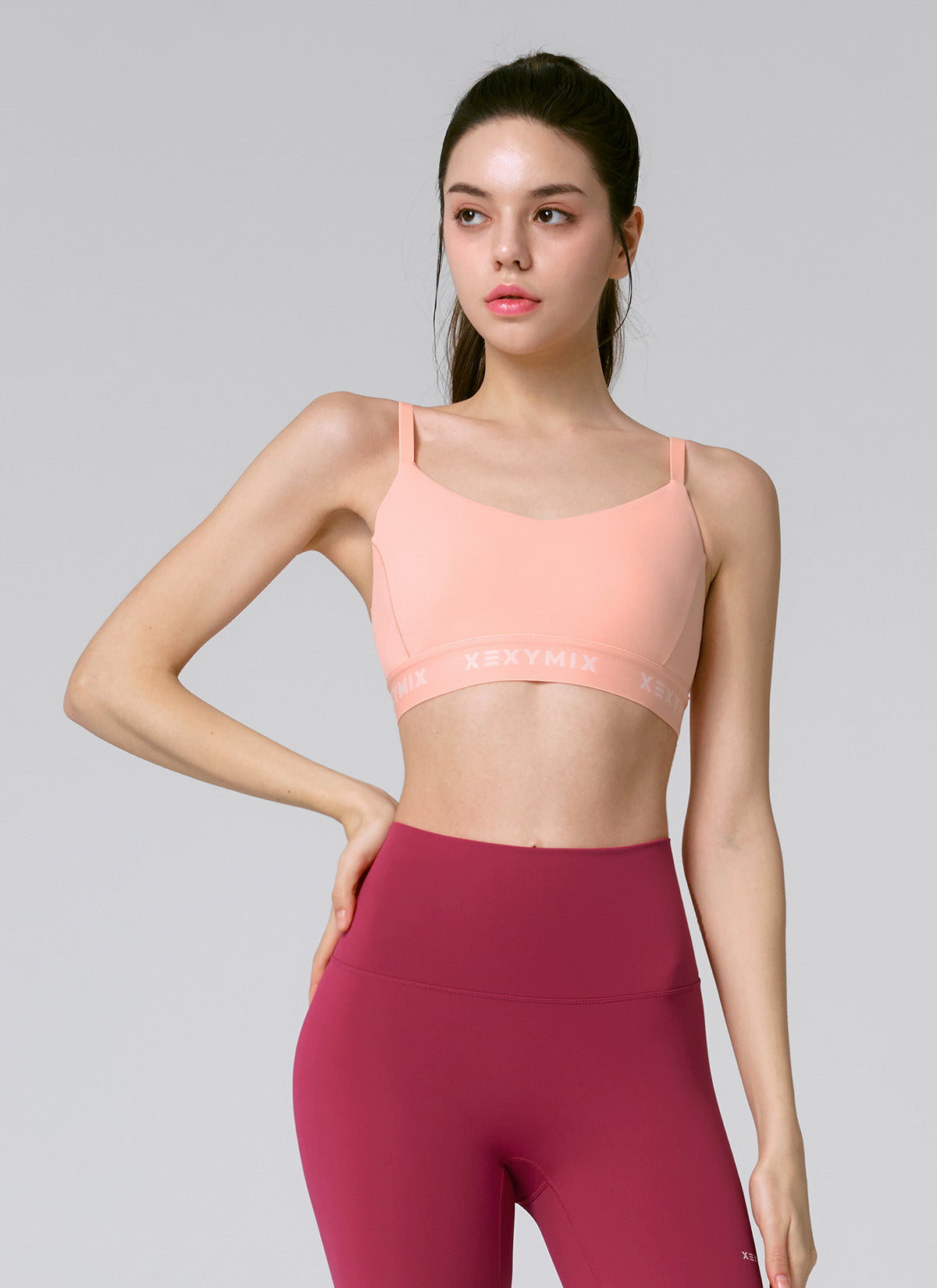 Black Label Signature Power Rise Logo Band Bra Top - High Support Sports Bra for Yoga, Running & Gym Workouts