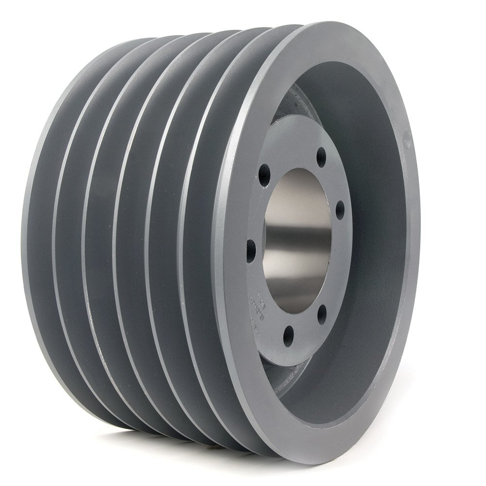 5V1096 Narrow V-Belt Sheave - 5V Belt Section, 6 Grooves, Cast Iron Pulley (10.9