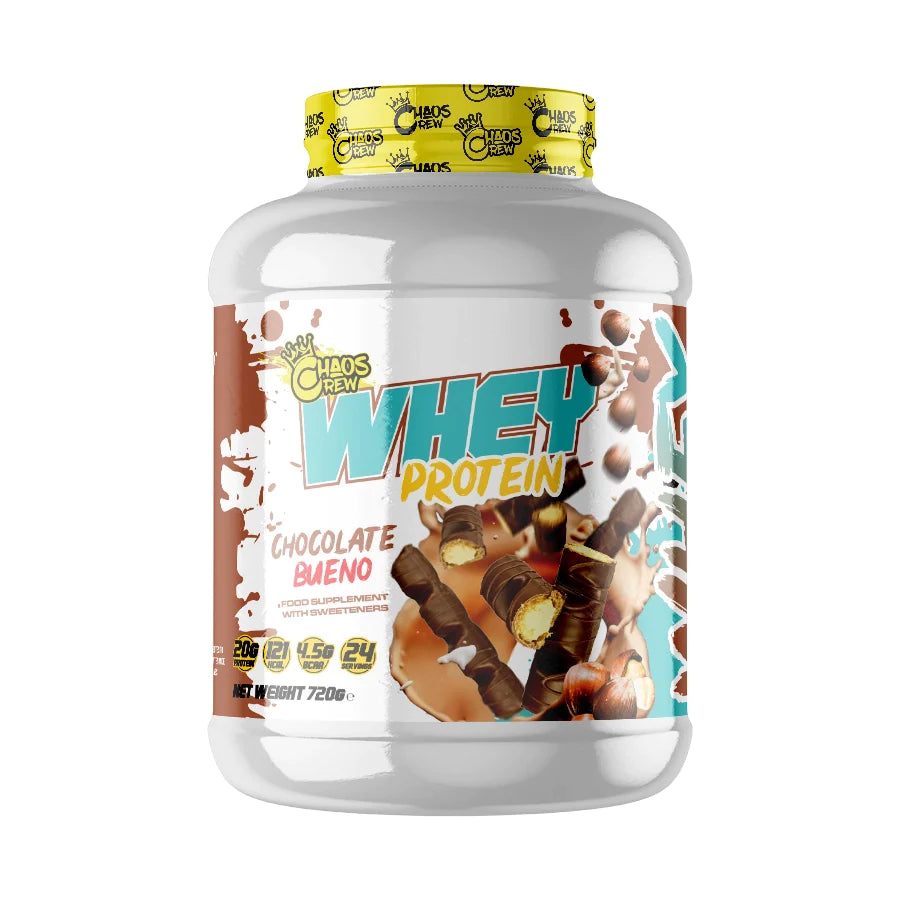 Chaos Crew Whey Protein Powder - 720g (23 Servings) for Muscle Growth & Recovery | Post-Workout & Fitness Supplement