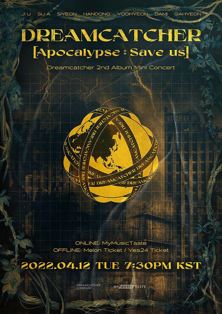 DREAM CATCHER APOCALYPSE: SAVE US 2nd Album (A/V/E Random Version) - K-Pop CD with Photo Book, Solo Collection Photo Cards, Store Gift Card | Perfect for K-Pop Collectors and Music Enthusiasts