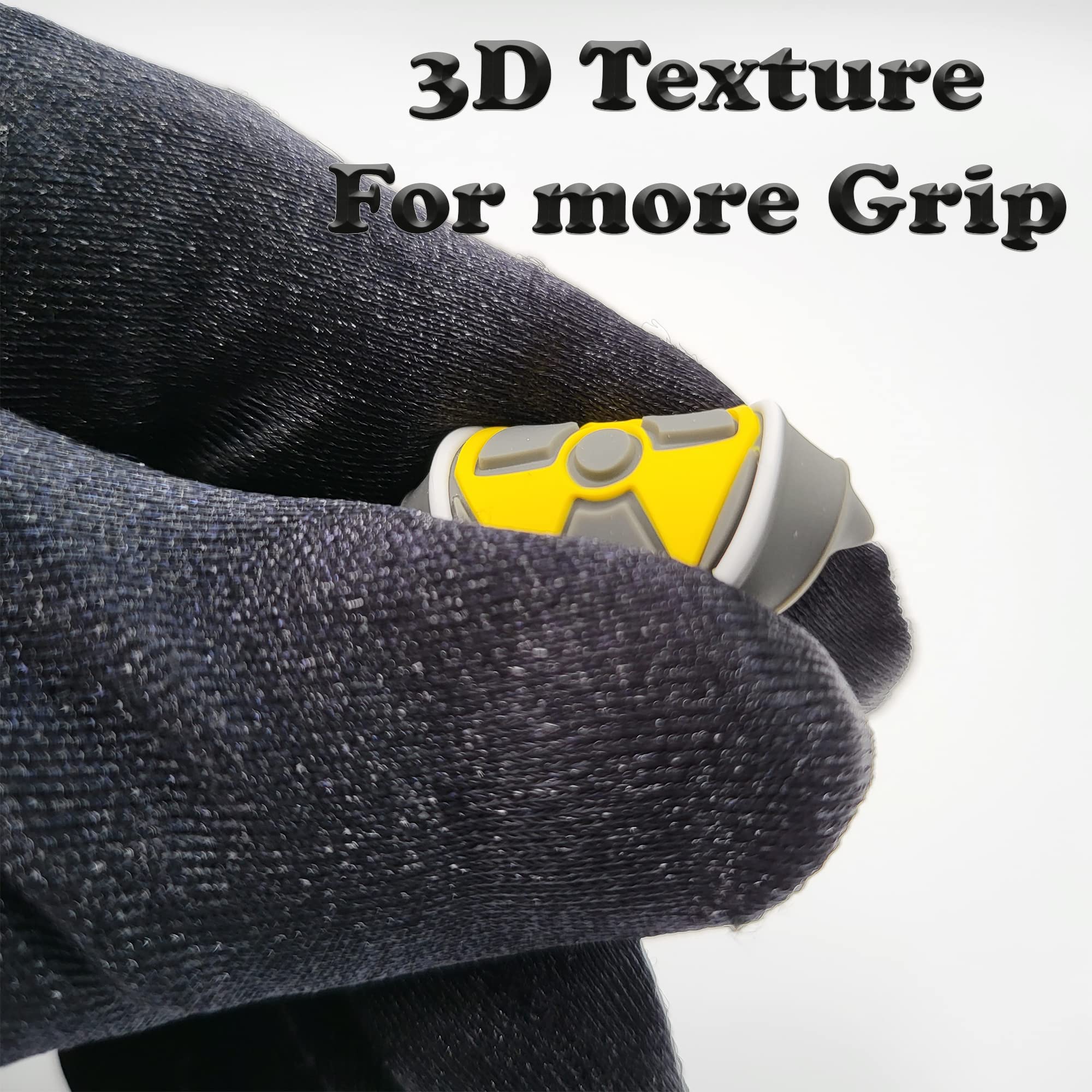 3D Thumbstick Grip Set for Xbox One/Series, PS4/PS5 & Nintendo Switch Pro Controllers - 4 Pack Aim Assist Caps with Enhanced Grip - Perfect for FPS Gaming, Racing & Long Gaming Sessions