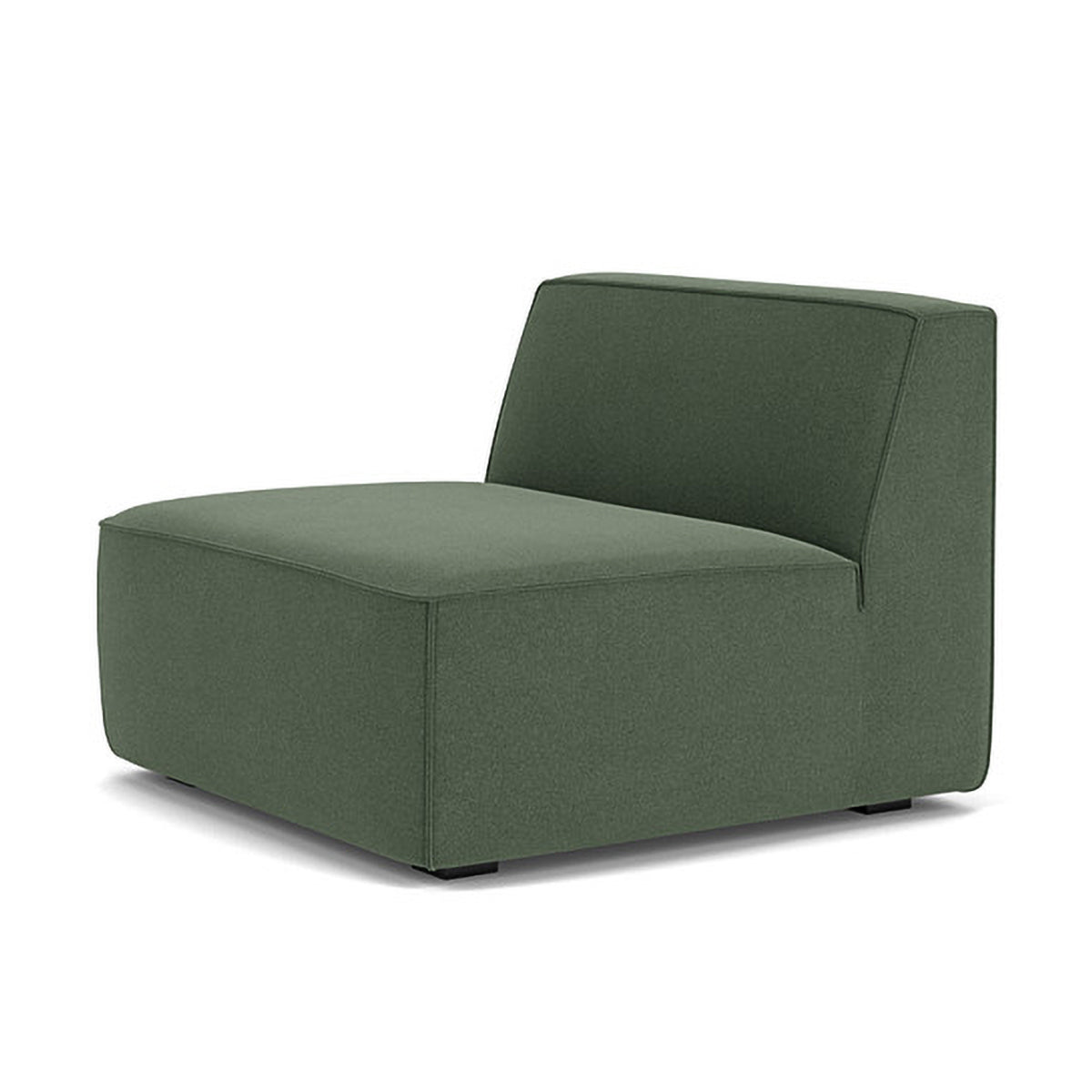 Modern Dane Fabric 1-Seater Modular Armless Sofa - Perfect for Small Spaces, Apartments & Contemporary Living Rooms