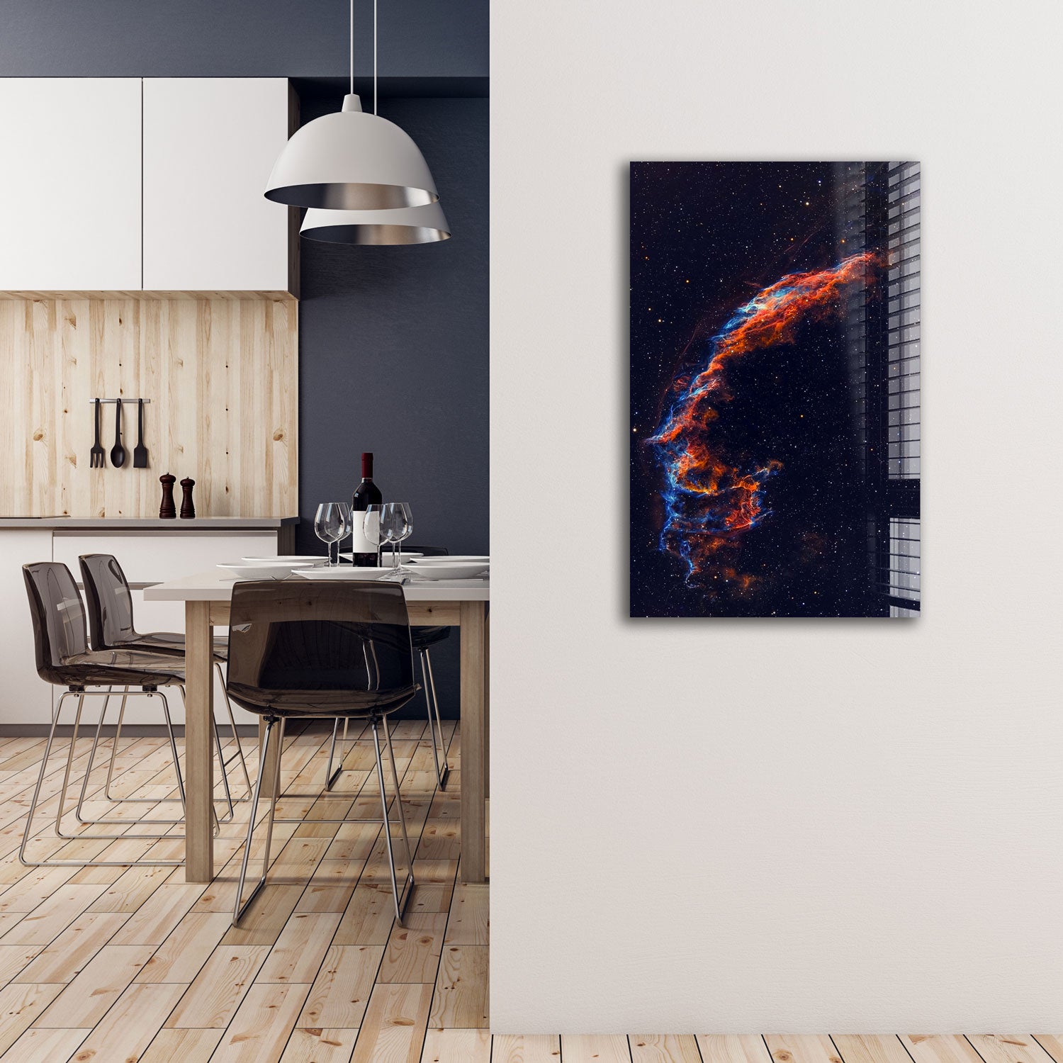 Cygnus Loop Galaxy - Stunning Deep Space Nebula Wall Art for Home & Office Decor | Perfect for Astronomy Lovers & Science Enthusiasts