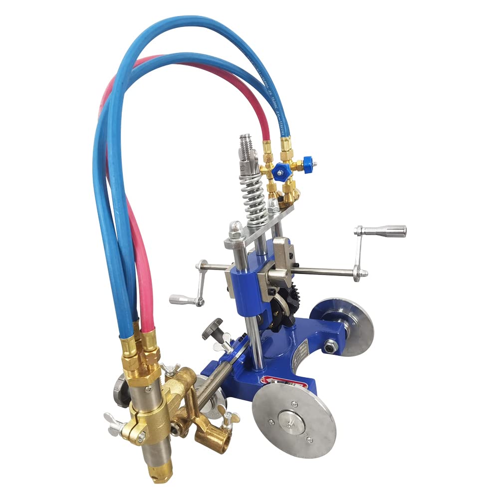 Portable Manual Pipe Cutter - Handheld Gas Pipe Cutting Machine with Torch Track for Metal Pipes | Ideal for Plumbing, HVAC, and Metal Fabrication Projects
