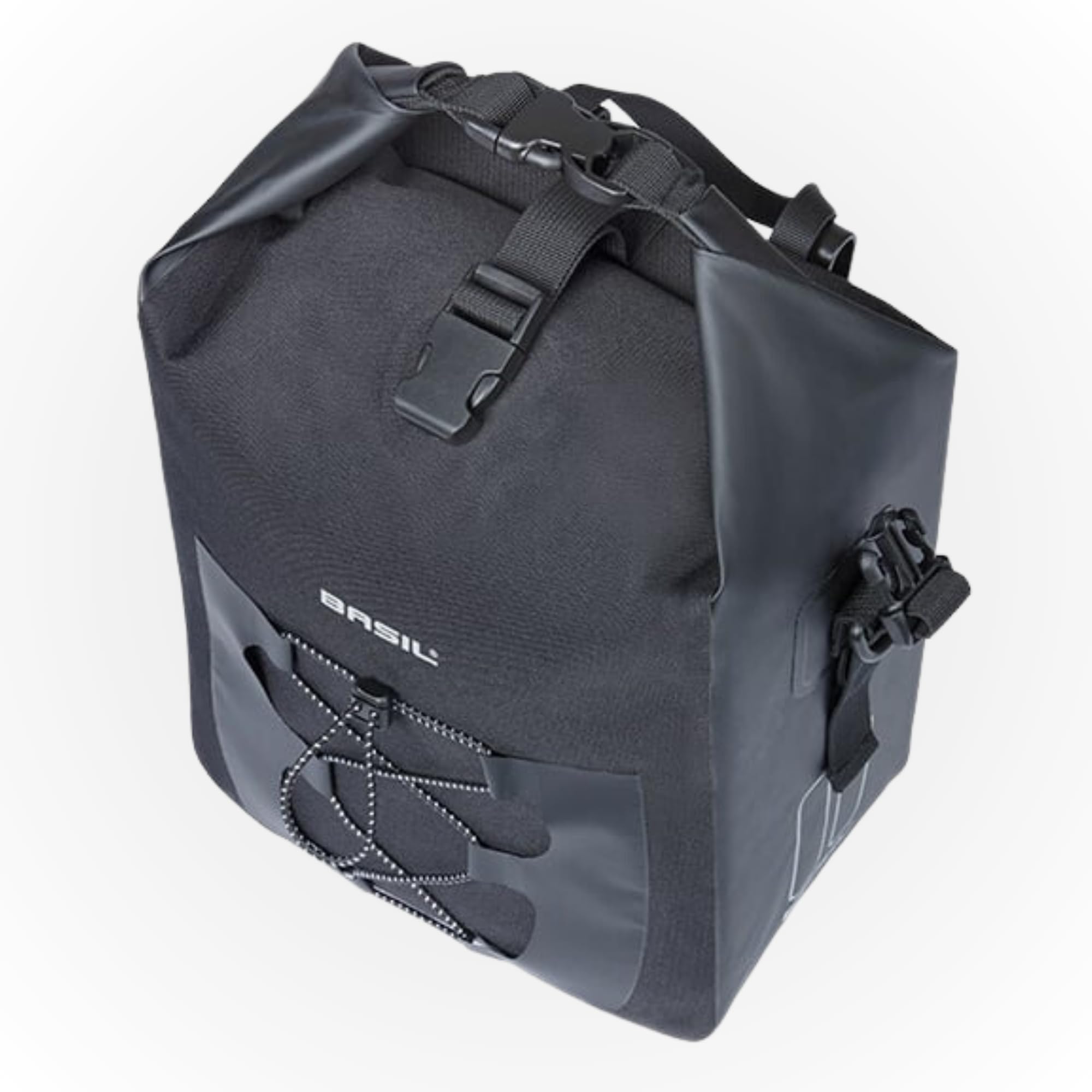 Basil Bloom Field Shopper Bicycle Bag - Waterproof Bike Basket Bag for Commuting & Shopping (Sky Blue) | Perfect for Urban Cycling, Grocery Trips & Farmers Market Visits