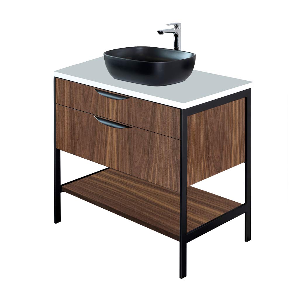 Premium White Solid Surface Vanity Countertop - 30