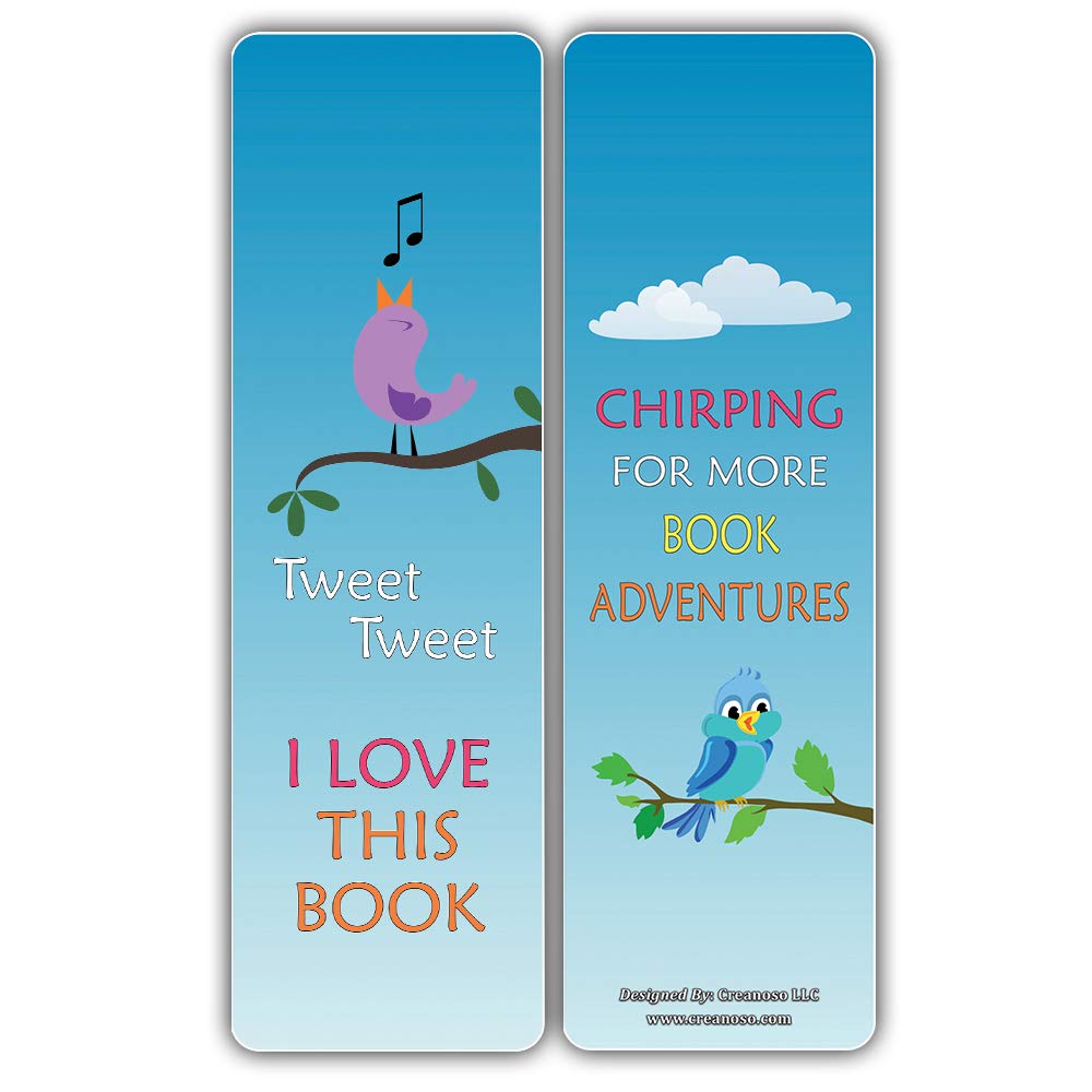 Premium 12-Pack Bird-Themed Reading Bookmarks for Men, Women & Kids - Bulk Assorted Designs - Perfect Book Lover Gifts for Teens & Adults - Great for Libraries, Book Clubs & Reading Enthusiasts