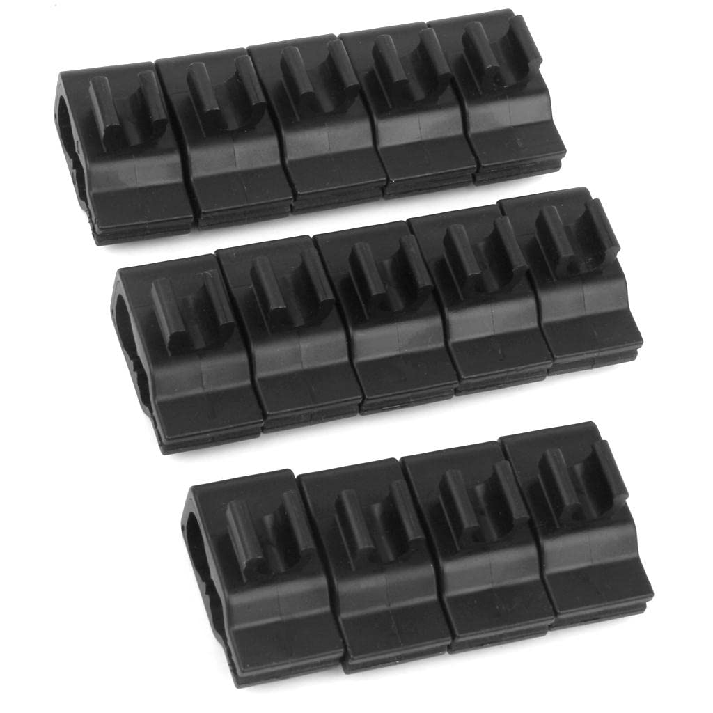 MagiDeal 14-Piece Golf Club Bag Clip-On Putter Clamp Holder - Golf Putter Organizer & Storage Accessories for Golf Bags (Black) - Perfect for Golf Course, Driving Range & Home Practice