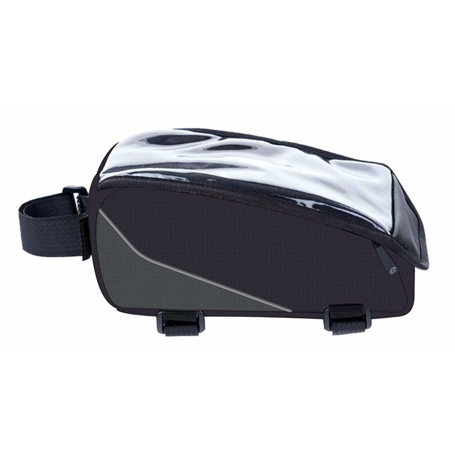 Evo Graphite Series Top Tube Bike Phone Bag - Waterproof Cycling Phone Holder for Mountain & Road Bikes - Perfect for Commuting, Hiking & Outdoor Sports