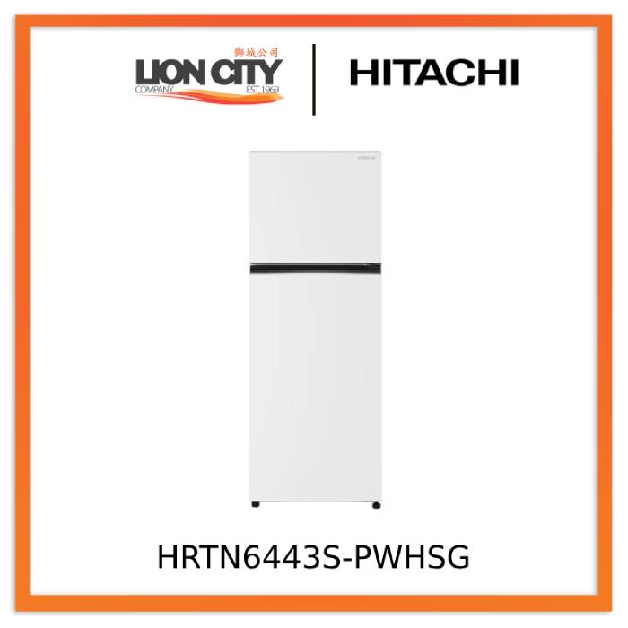 Hitachi HRTN6443S 409L 2 Door Refrigerator - Energy Efficient, Frost Free, Large Capacity Fridge for Home, Kitchen, Office & Restaurant Use