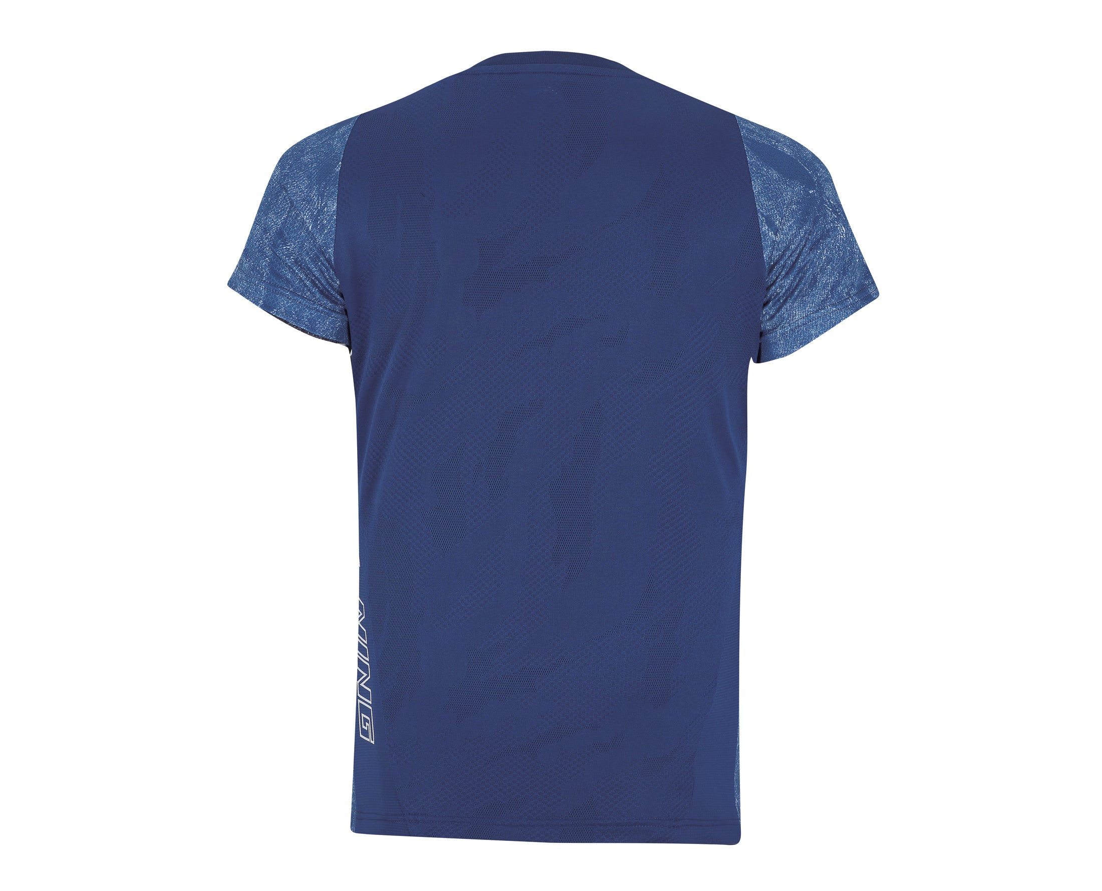 Li Ning Men's Athletic T-Shirt - Breathable Quick-Dry Blue Workout Tee for Running & Gym | AAYP319-2 | Casual Sports Apparel for Active Lifestyles