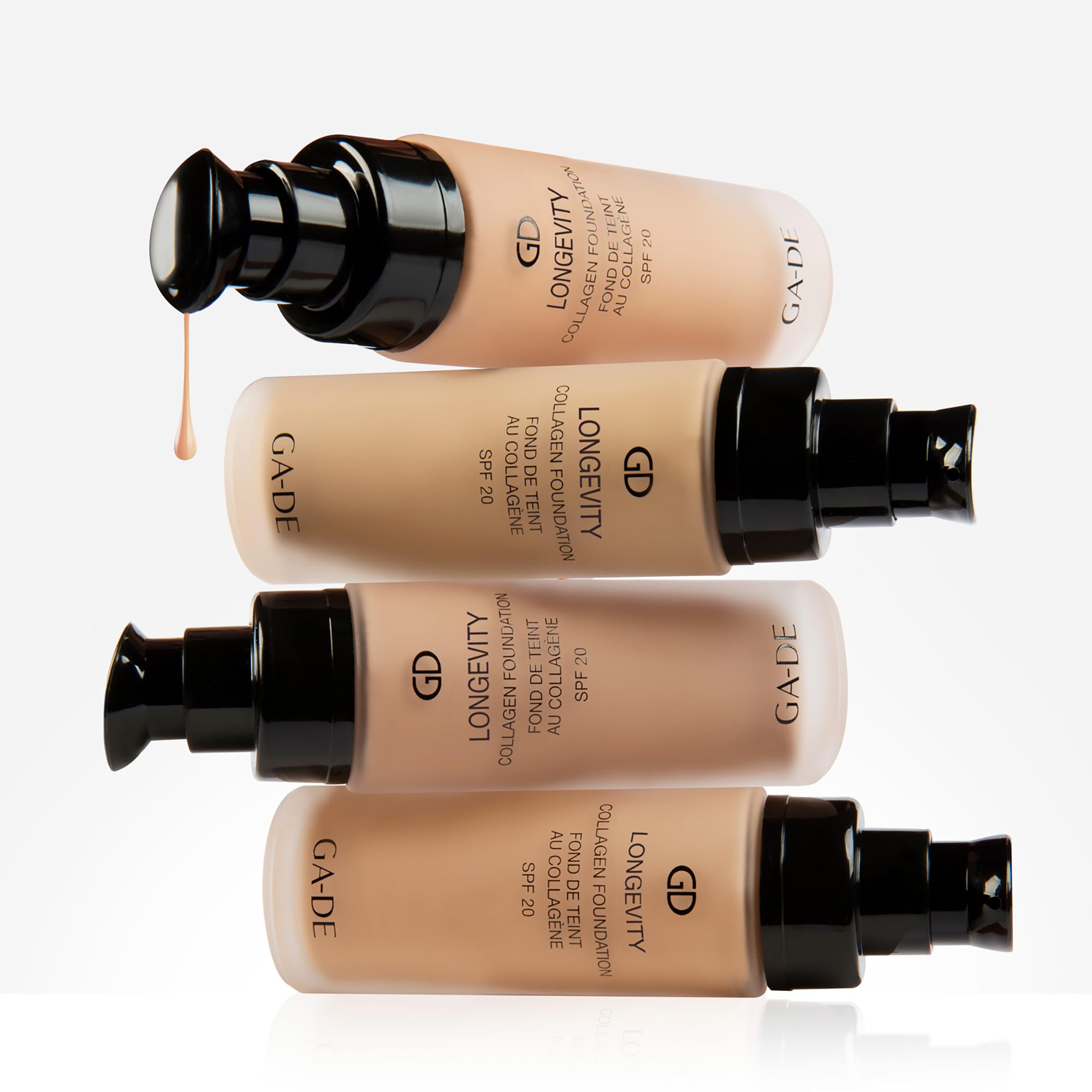 GA-DE Longevity Collagen Foundation 503 - SPF Face Makeup with Hydrating & Firming Benefits - Full Coverage Matte Finish Foundation - 1 oz - Perfect for Daily Wear & Special Occasions