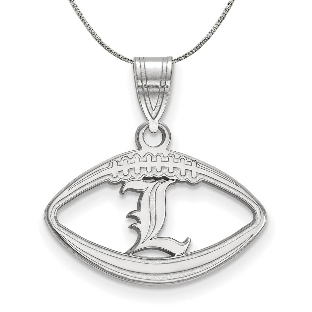 Louisville Football 'L' Pendant Necklace - Sterling Silver for Fans