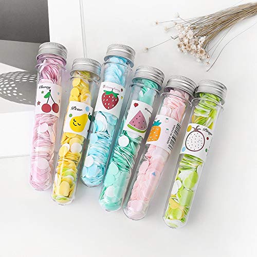 6Pcs Travel Soft Paper Soap Flower Design Tube Shape Bottle - Assorted Colors | Portable & Eco-Friendly Hand Wash for Camping, Hiking, Outdoor Activities