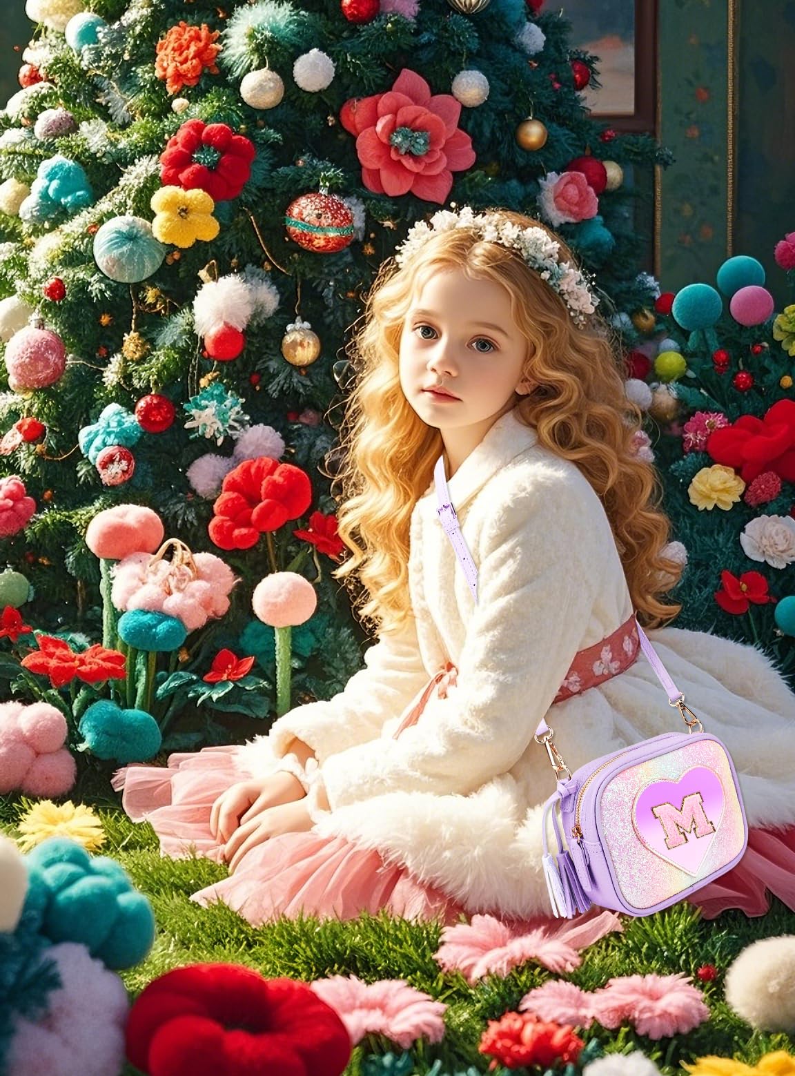 Cute Heart-Shaped Crossbody Purse for Little Girls - Kids Wallet & Birthday Gift for Teens | Perfect for Parties, School, and Everyday Use