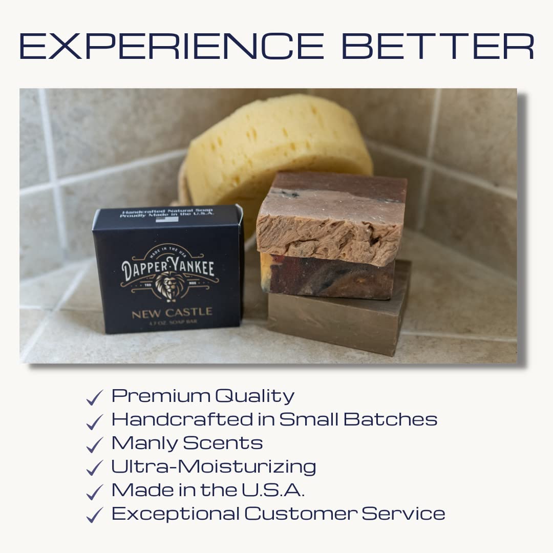 Natural Exfoliating Coffee Soap Bar for Men - Medium Grit with Coffee Grounds, Caffeinated Face & Body Cleanser | Perfect for Shaving Prep, Post-Workout Refresh & Gift Sets