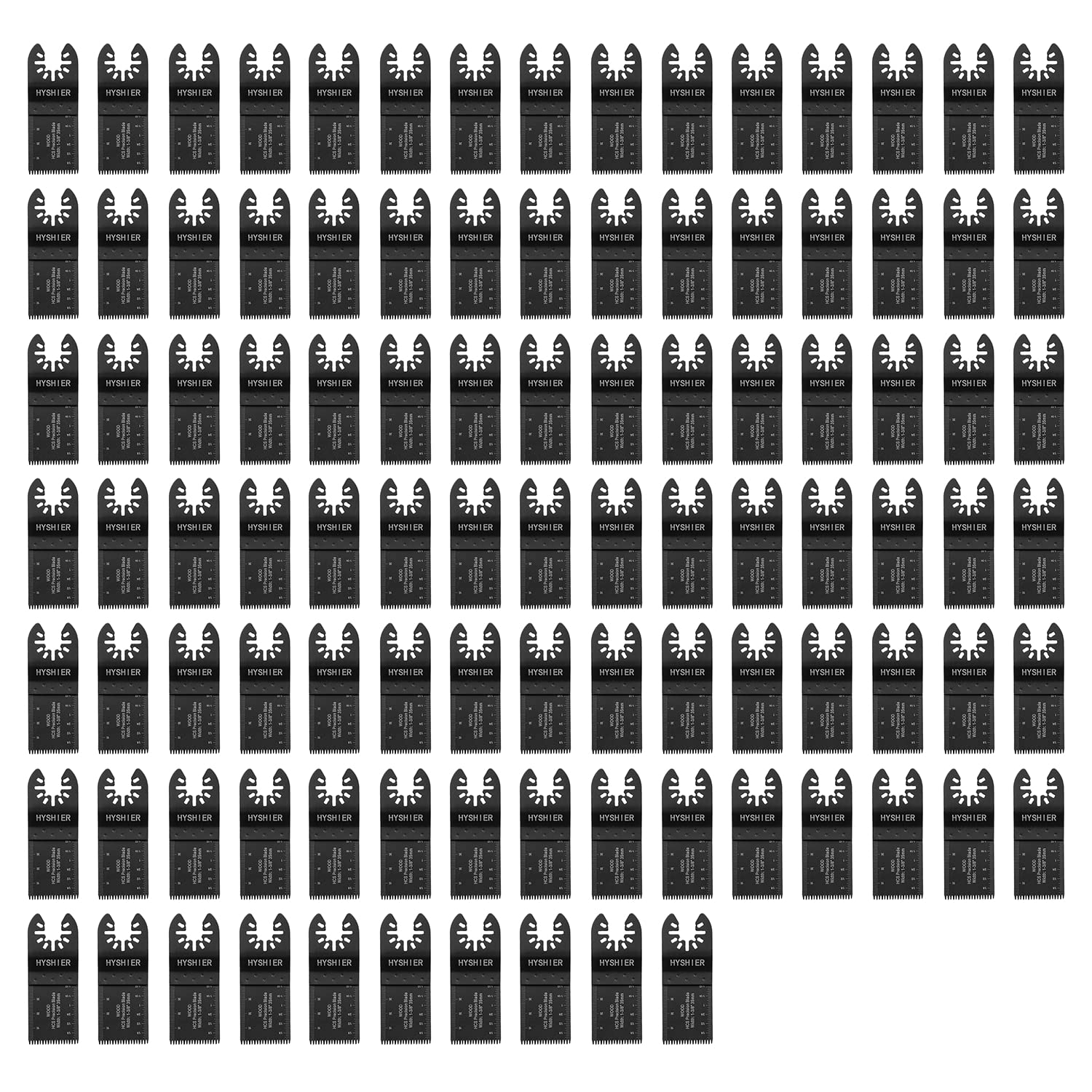 100 Pcs Oscillating Tool Blades - Universal Multi Tool Saw Blades for Metal & Wood Cutting - Quick Release Durable Oscillating Saw Blades Fit All Major Models - Perfect for DIY, Renovation, Carpentry & Home Improvement Projects