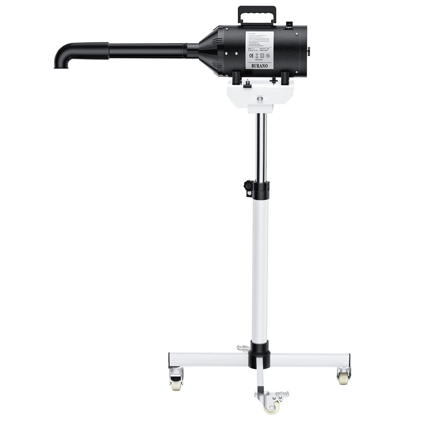 Professional Dog Grooming Dryer Stand - Adjustable Speed & Heat High Velocity Pet Hair Dryer for Home & Salon Use - Perfect for Dogs & Cats After Bathing or Grooming
