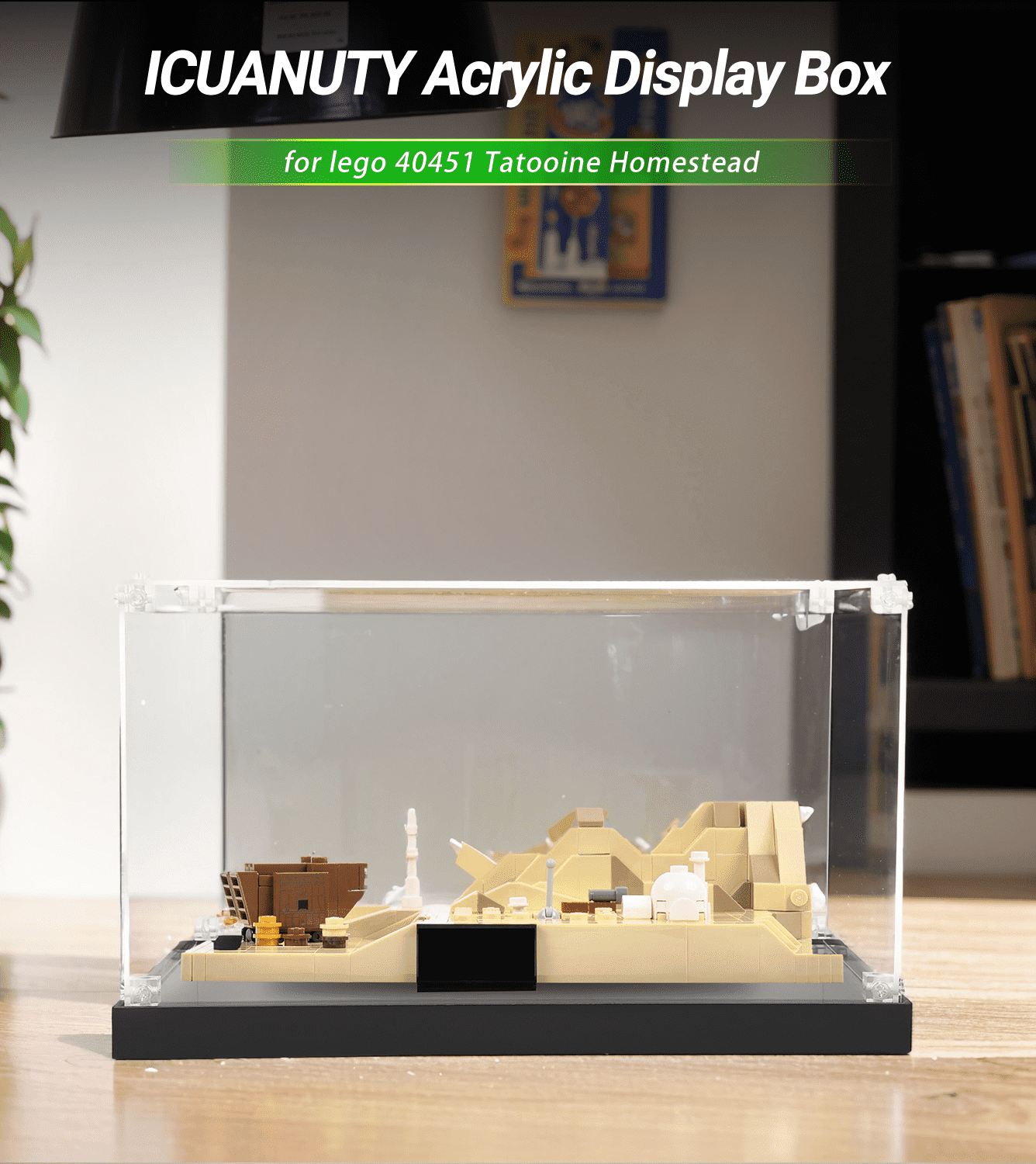 Lego Tatooine Homestead 40451 Display Case - Clear Acrylic Protection for Star Wars Collectibles | Perfect for Showcasing & Dust Protection